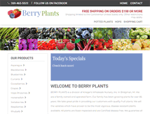 Tablet Screenshot of berryplants.com